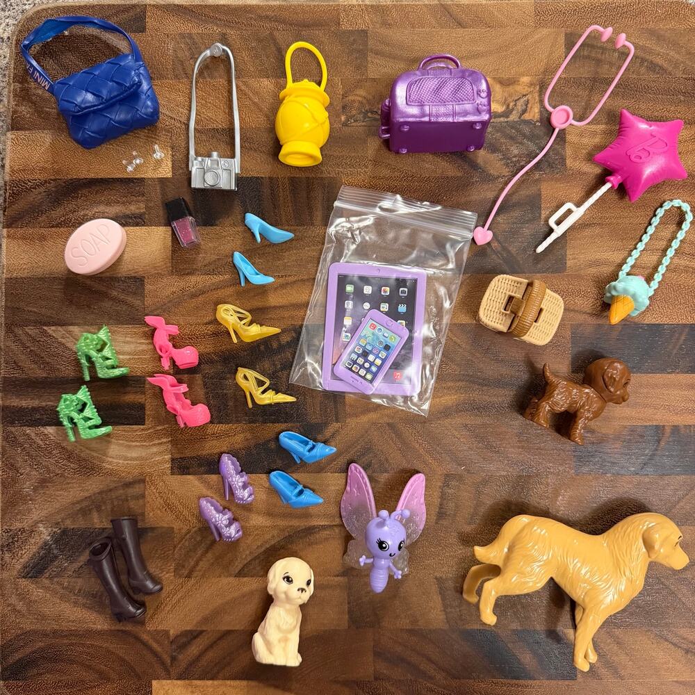 Barbie pet & accessory lot